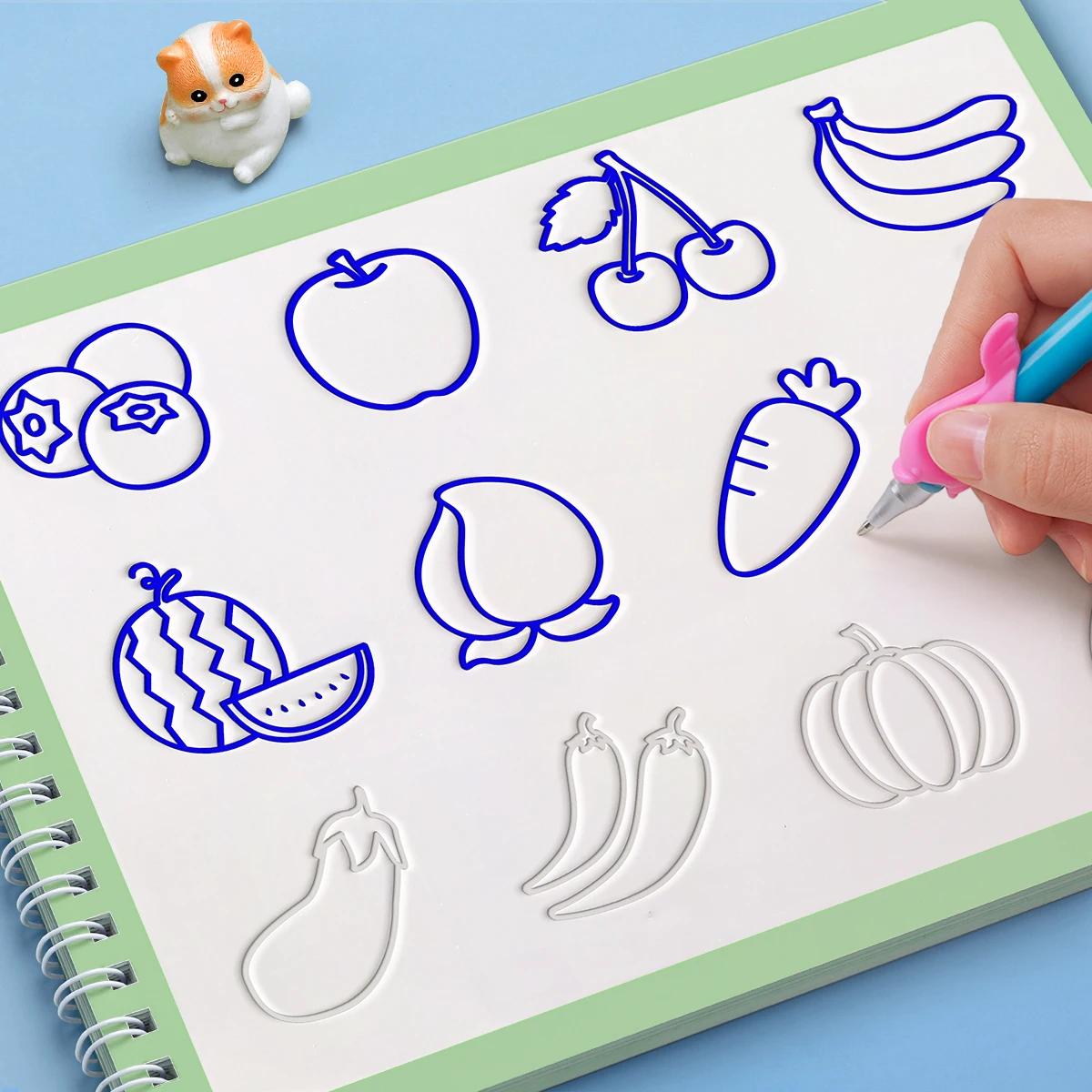 Livre de dessin à rainure pour enfants de 3 à 14 ans, livre de dessin à rainure pour enfants de la m