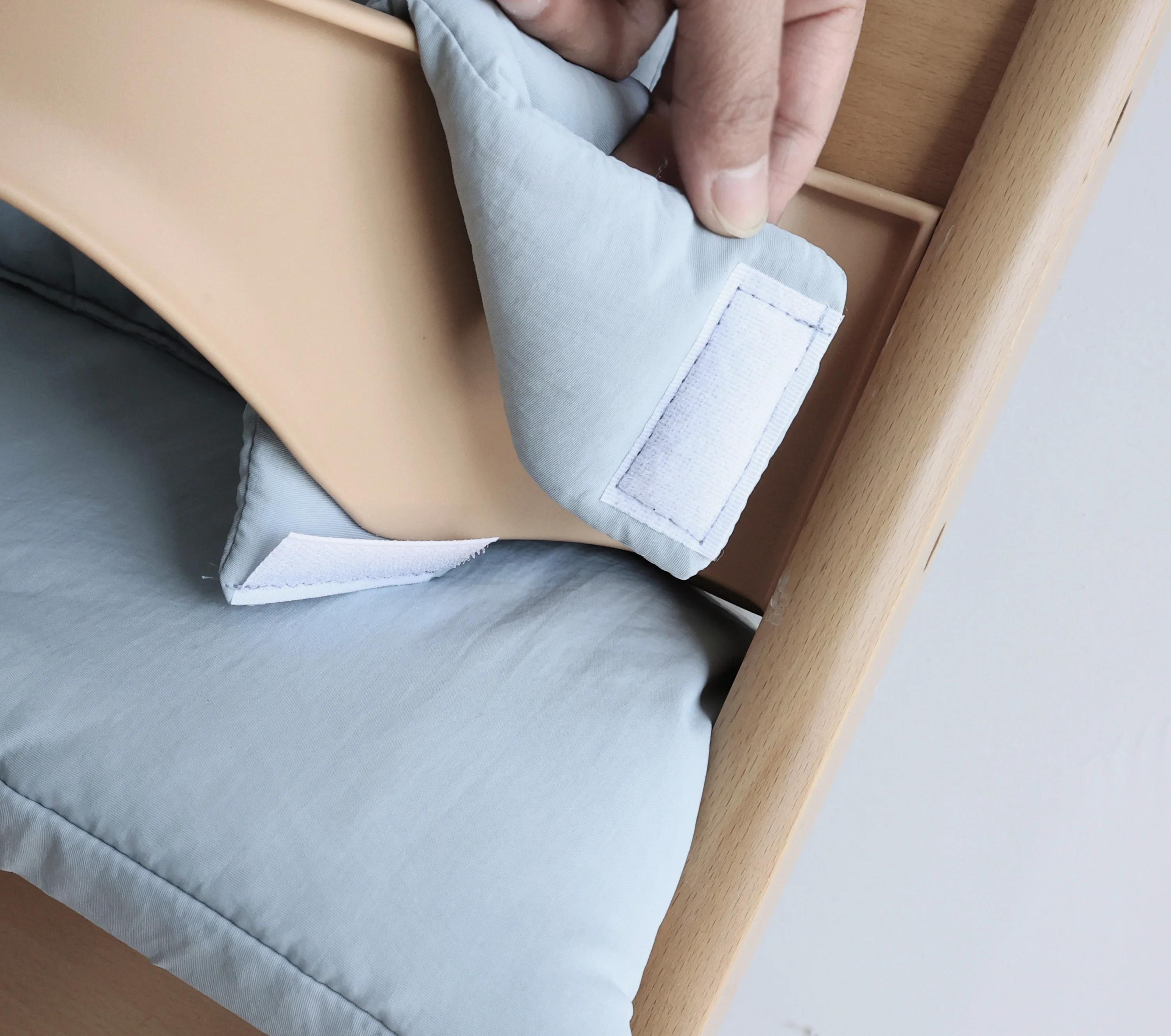 Nouveau coussin de chaise de salle à manger pour enfants de couleur unie, coussin de repas respirant