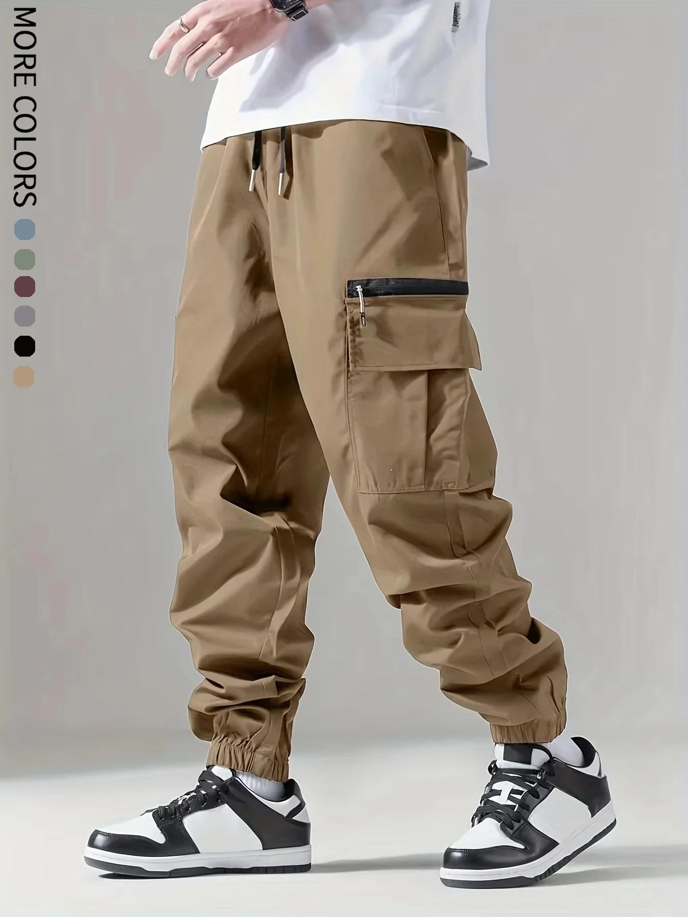 Pantalon cargo pour hommes, fjm fin, confortable et respirant, décontracté, extérieur, portable, cou