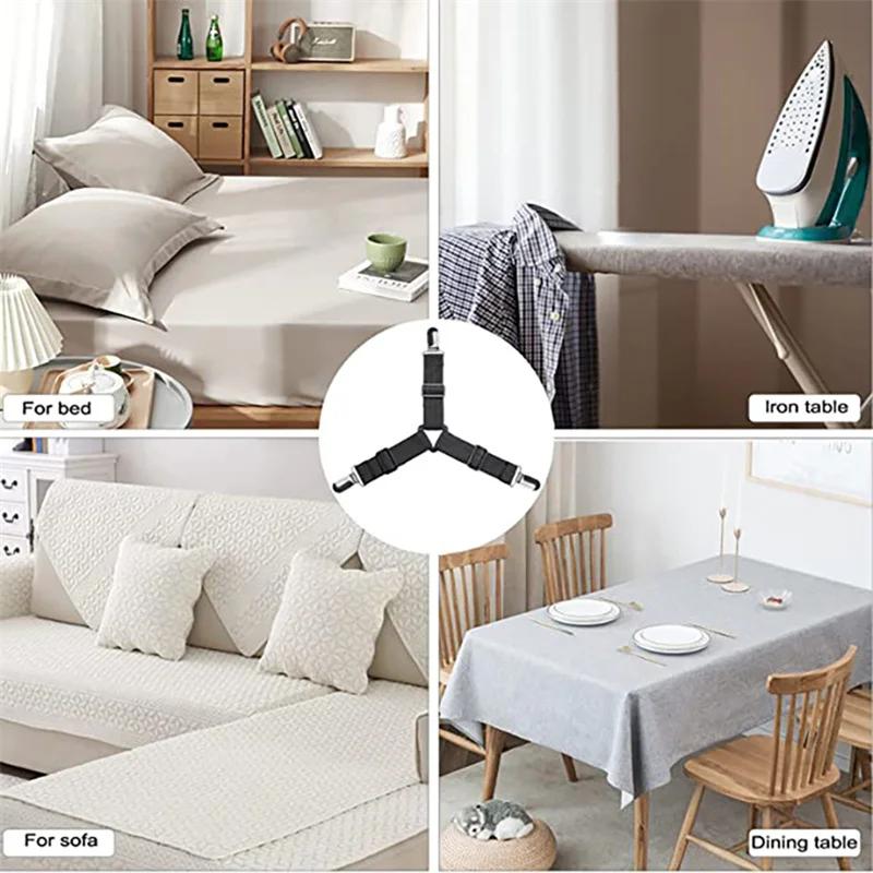Sangles de drap de lit, attaches élastiques réglables, supports de draps pour housse de matelas, dra