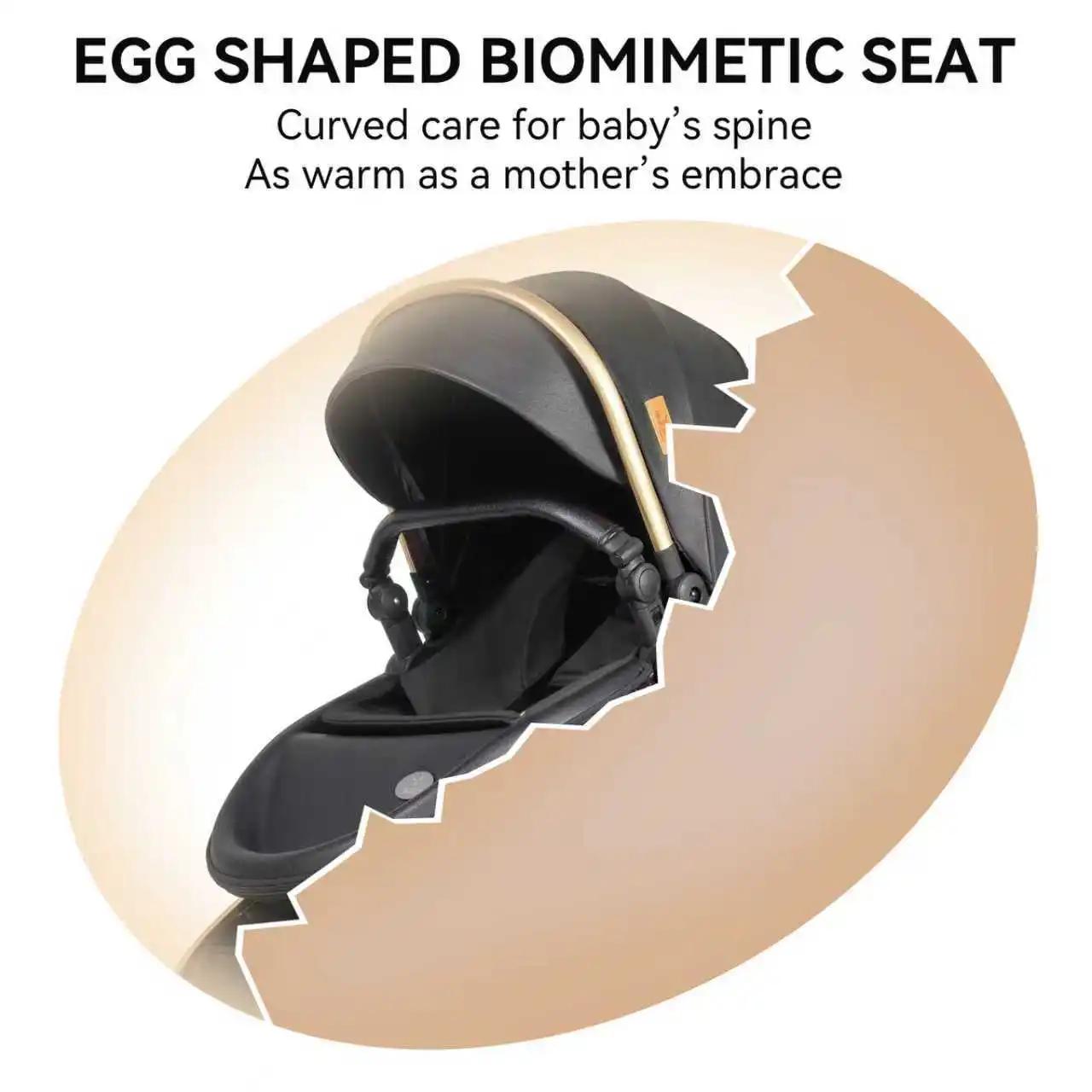 Système de voyage 3 en 1 pour bébé : poussette légère, pliable, antichoc, siège auto pour nouveau-né