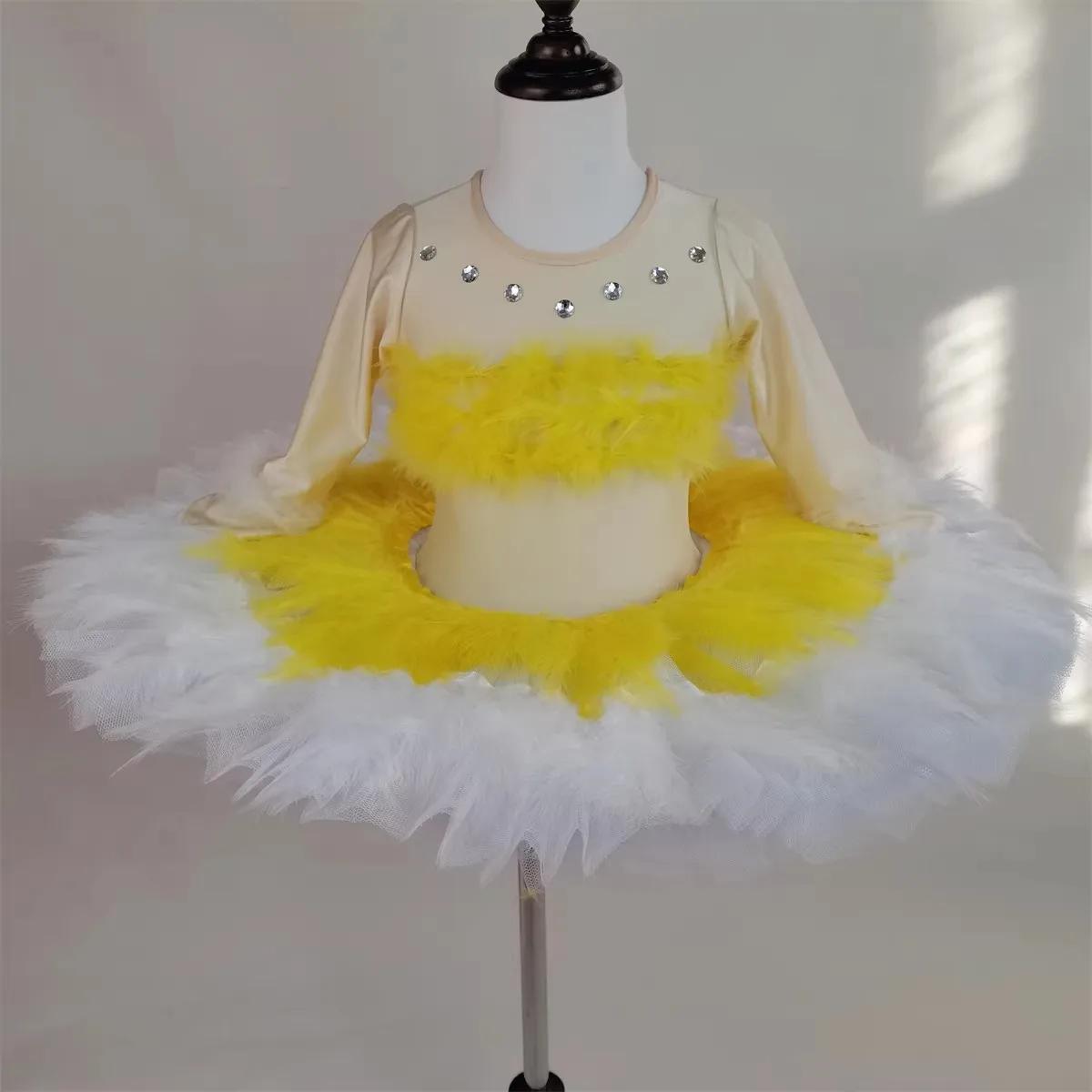 Robe tutu de ballet rêveuse pour spectacles sur scène, robes de princesse pour filles, costumes de d