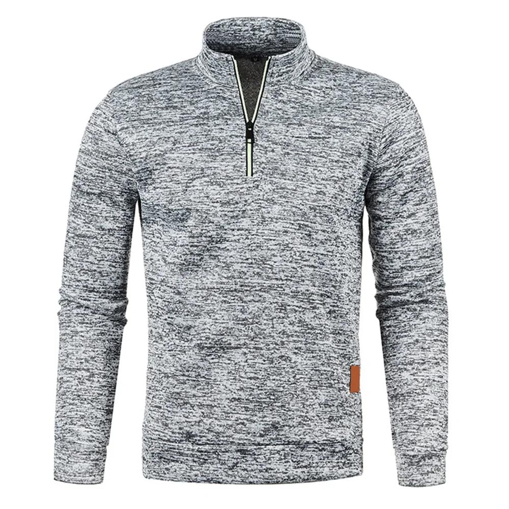 Hommes pull hommes plus épais sweats demi pull à fermeture éclair pour homme à capuche homme sweat a