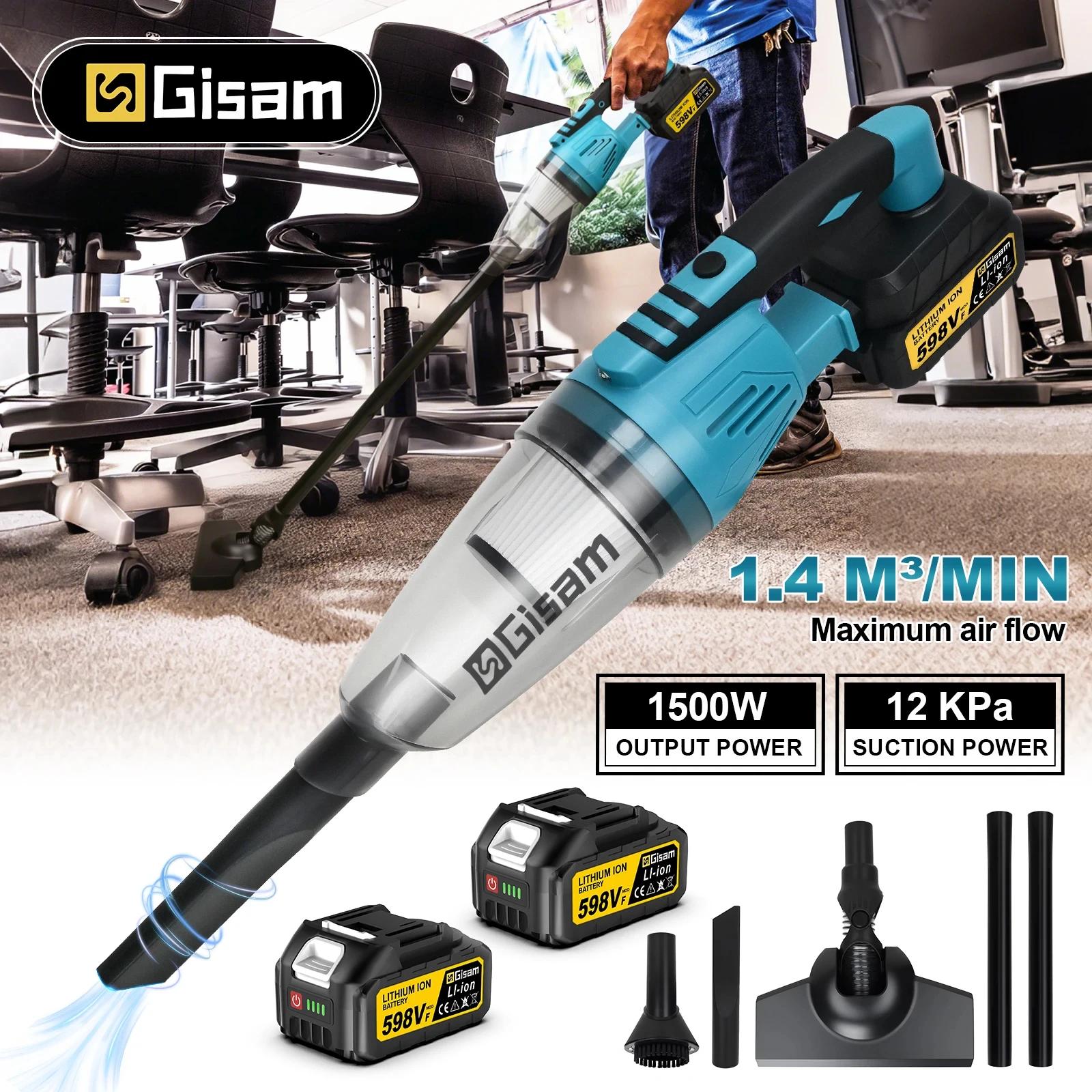 Aspirateur sans fil portatif Gisam, aspirateur sans fil pour la maison et la voiture, outil électriq