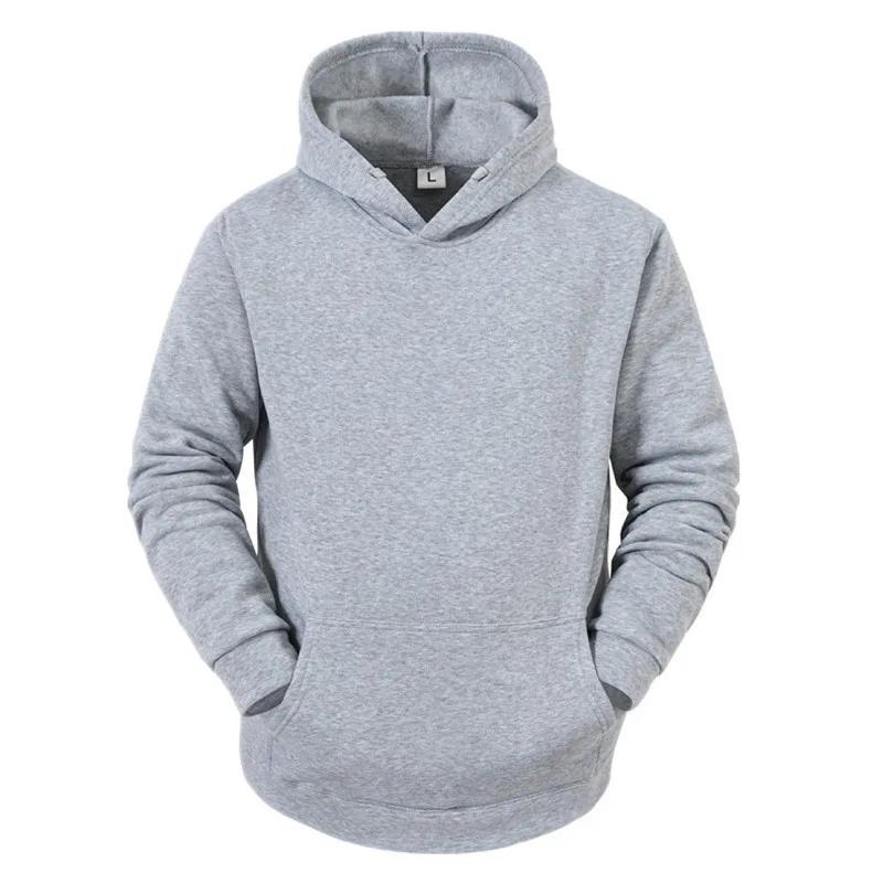 Masculino Cor Sólida Com Capuz Suéteres Masculino Camisola De Lã Quente Moda Roupas De Rua Solta Res