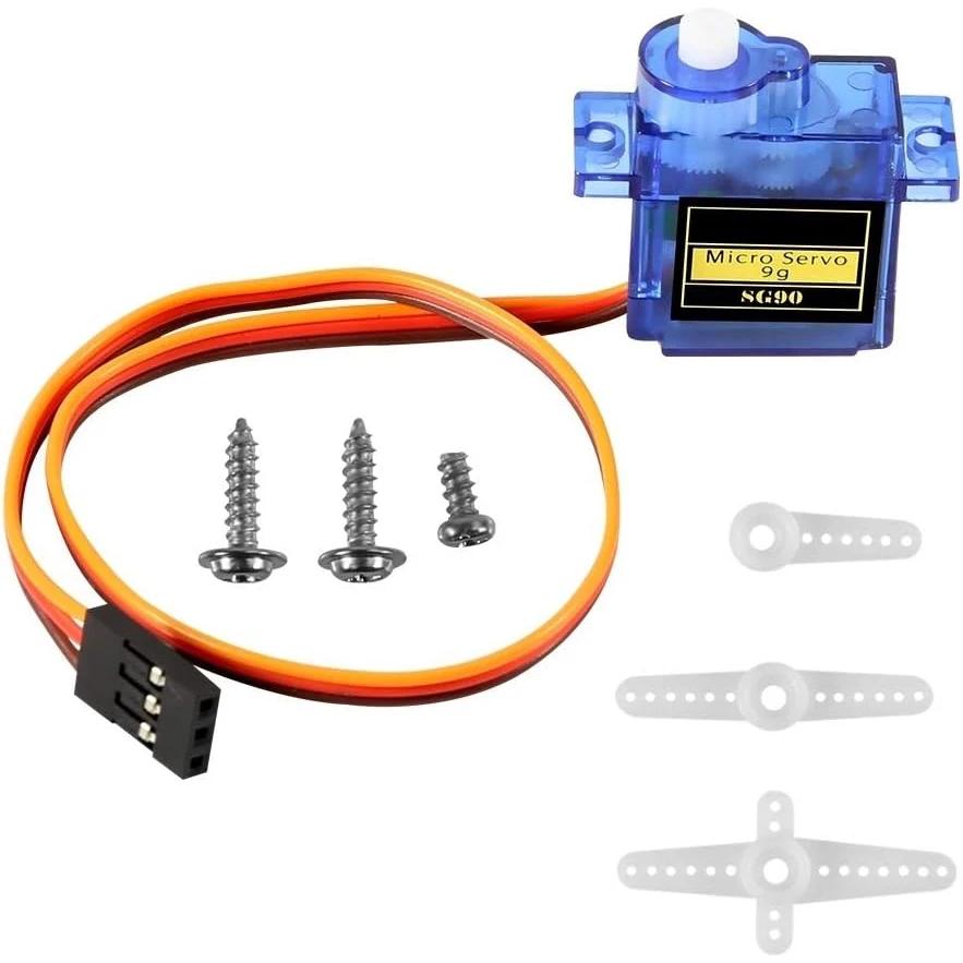 Kit de Micro servomoteurs SG90 9g, 2 pièces, pour Robot RC, hélicoptère, avion, commandes, voiture, 
