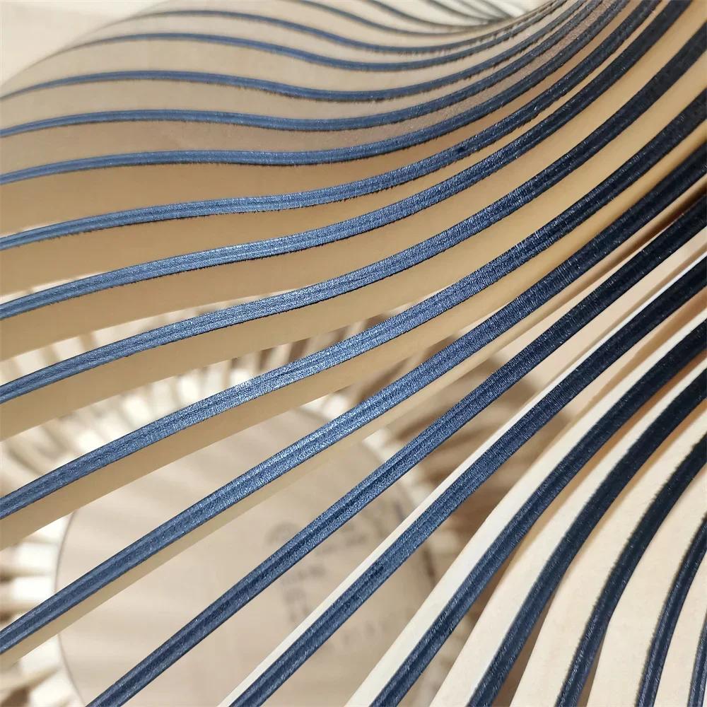 Foscarini – lampe suspendue en forme de Cage en bois massif, couleur noyer noir, blanc, bleu, lumina