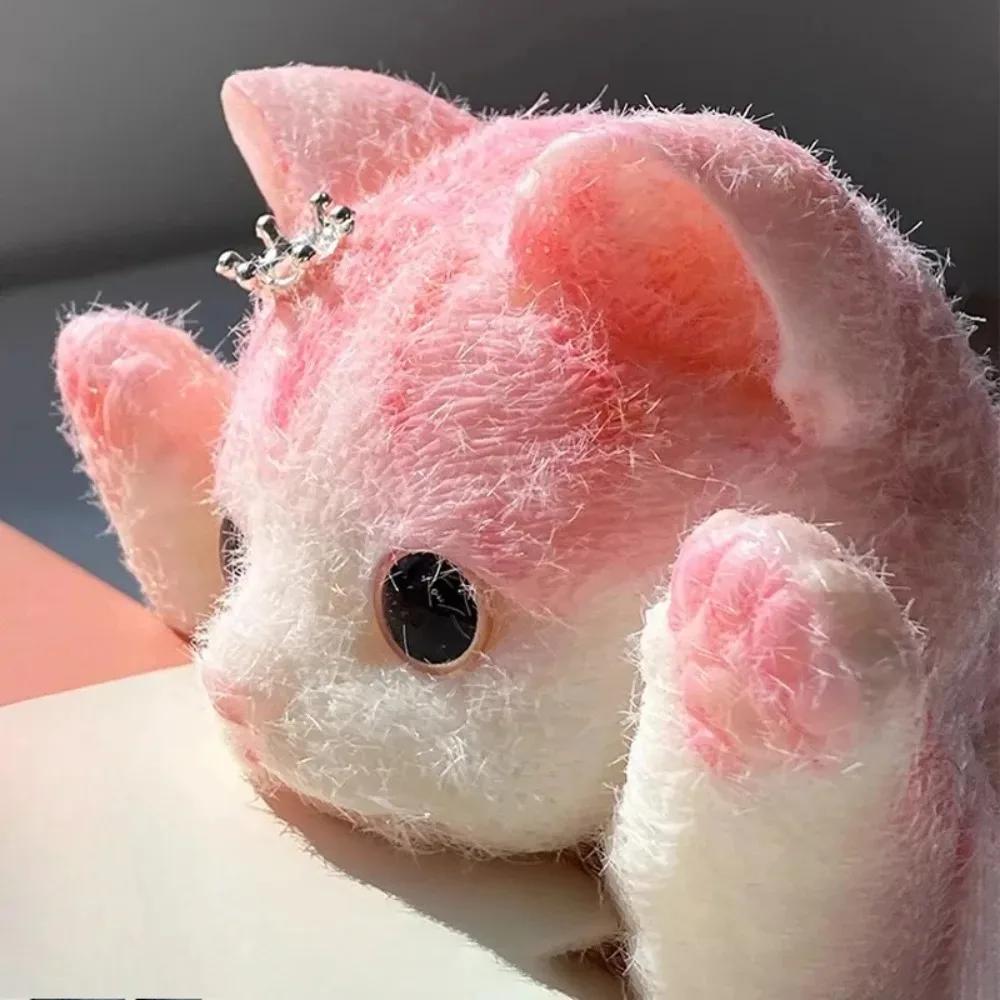 13CM mignon Taba Squishy chat moelleux collant réaliste chat anti-Stress jouet Simulation chats poup