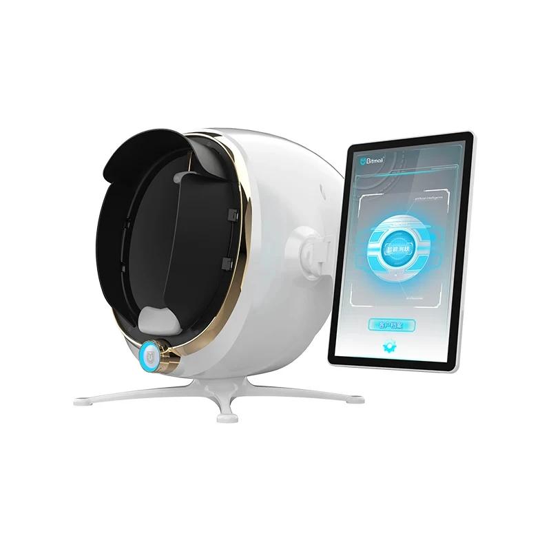 Analyseur de peau 3D : Scanner facial portable avec miroir magique - Testeur d'hydratation/graisse/t