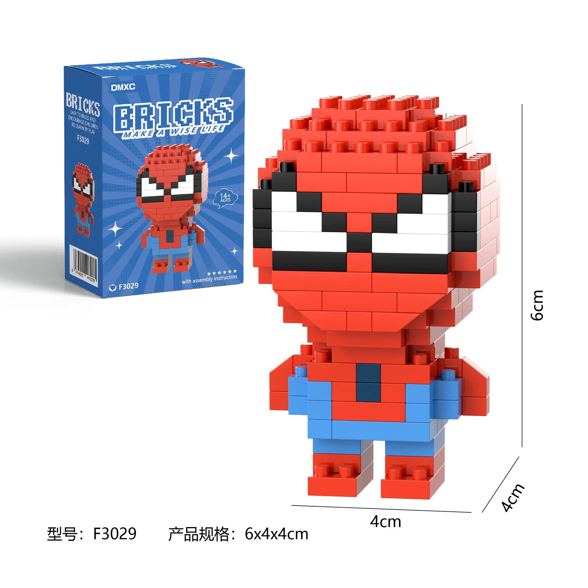 Marval légendes lega Deadpool Spider Man blocs de construction Iron Man personnage de dessin animé b