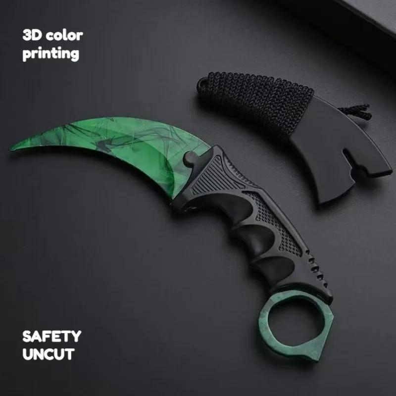 Couteaux à griffes en alliage de 18,8 cm, 4 styles, modèle Karambit Doppler Seiko, accessoires de je