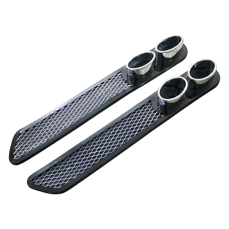 1 paire universelle grille de ventilation tuyau de silencieux d'échappement voiture Auto style faux