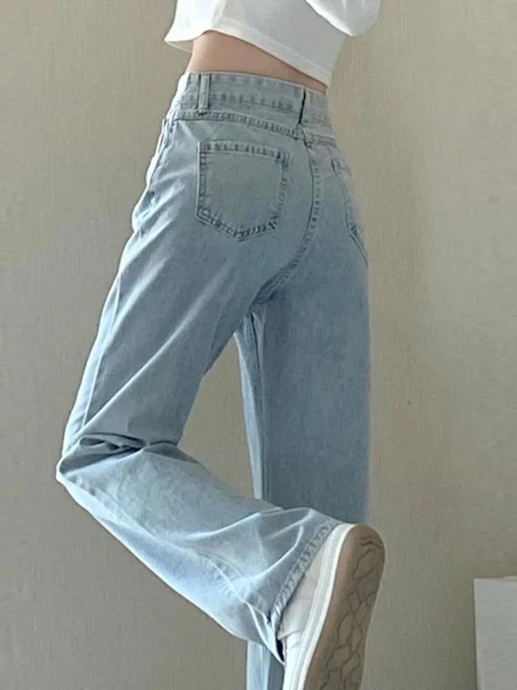 Nouveaux Styles d'automne et d'hiver adaptés à toutes les saisons, jean basique pour femmes, taille 