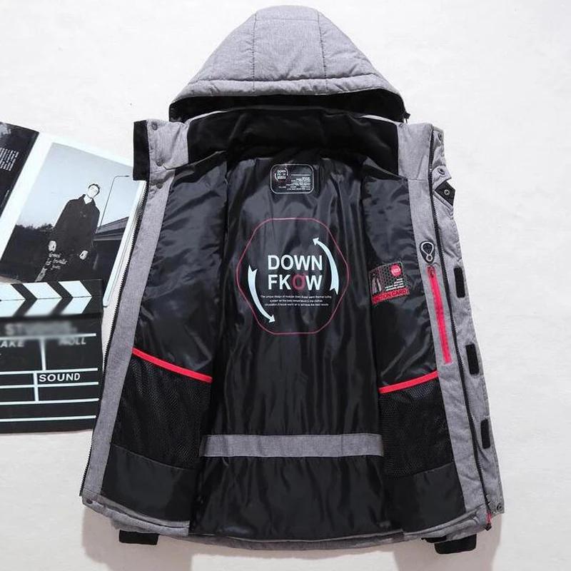 -20 degrés doudoune mâle hiver Parkas hommes blanc canard doudoune à capuche extérieur épais chaud r
