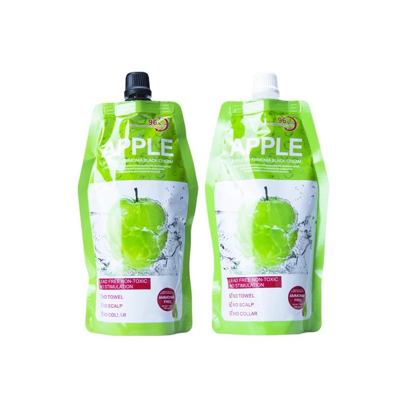 Crème naturelle pour document Apple Hair, 500ml * 2/paquet, sans ammoniac, couverture pour cheveux g