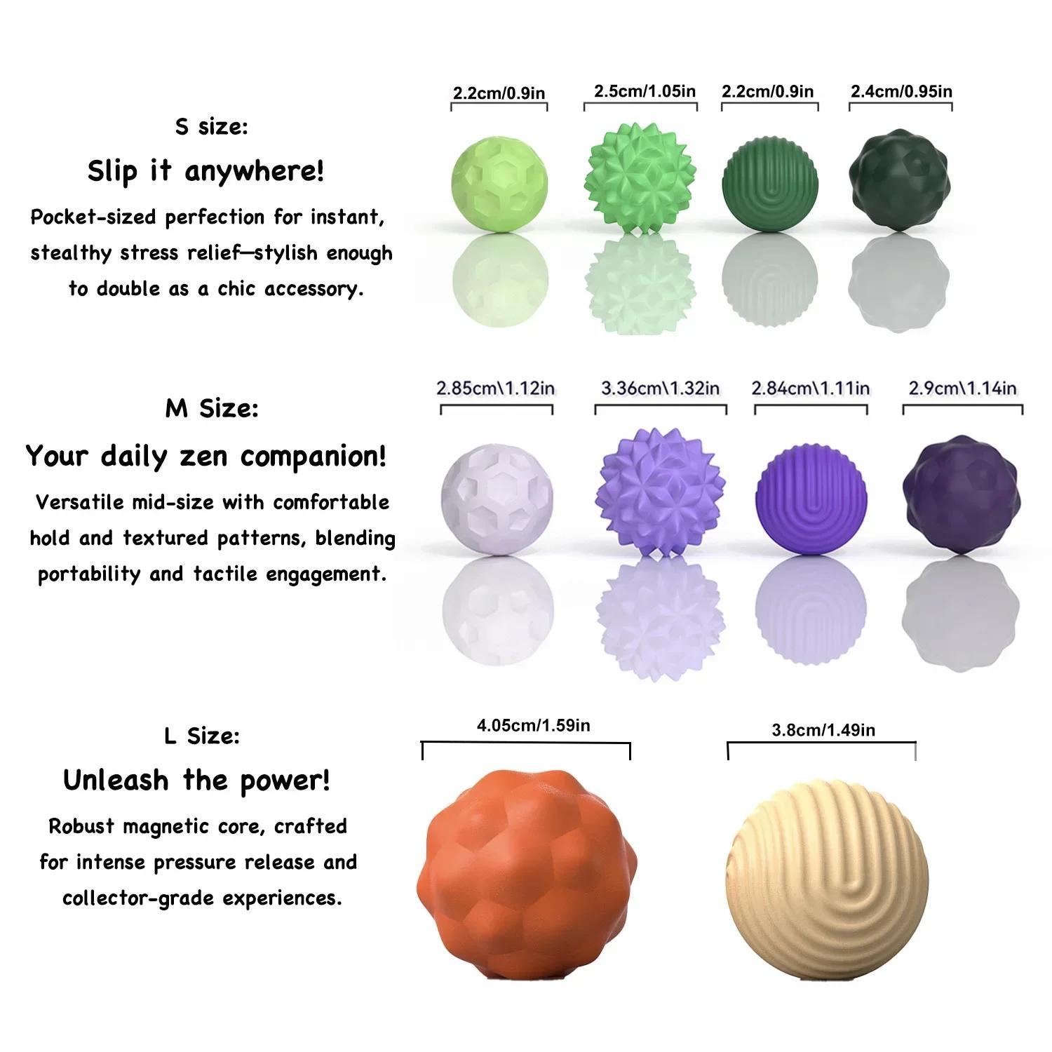 Boules magnétiques Fidget Toy EDC Anti-Stress, jouet Antistress, anxiété, aimant sensoriel, Fidgetin