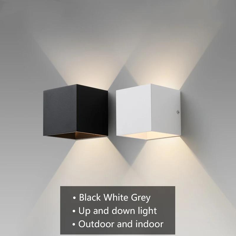 Applique murale LED imperméable conforme à la norme IP65, en aluminium, luminaire décoratif d'intéri