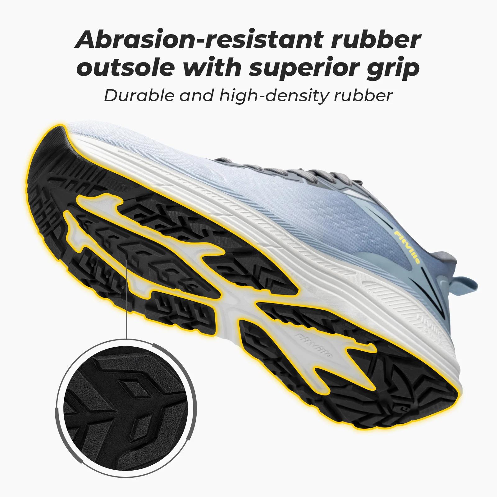 Fittington chaussures de marche pour hommes pour chaussures de course larges et rembourrées chaussur