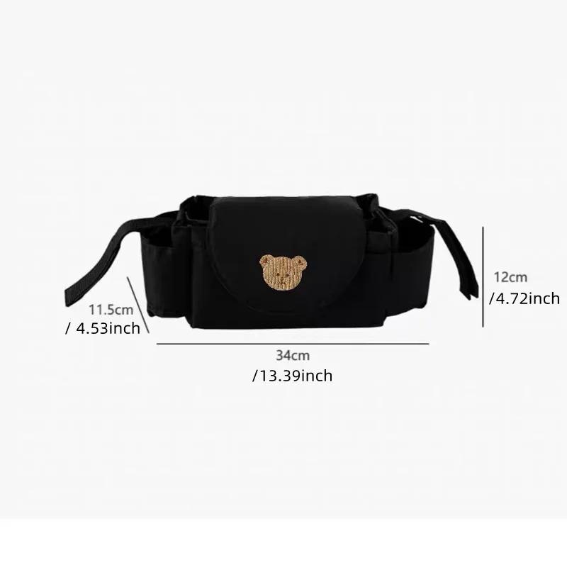 Sac de poussette pour bébé, organisateur de landau, accessoires pour bébé, porte-gobelet, chariot po