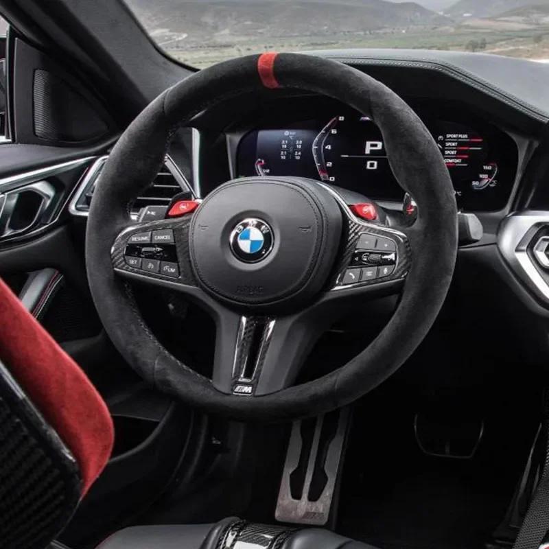 Housse de volant de voiture antidérapante cousue à la main, pour BMW M Sport G30 G02 X5 F40 F41 g82 