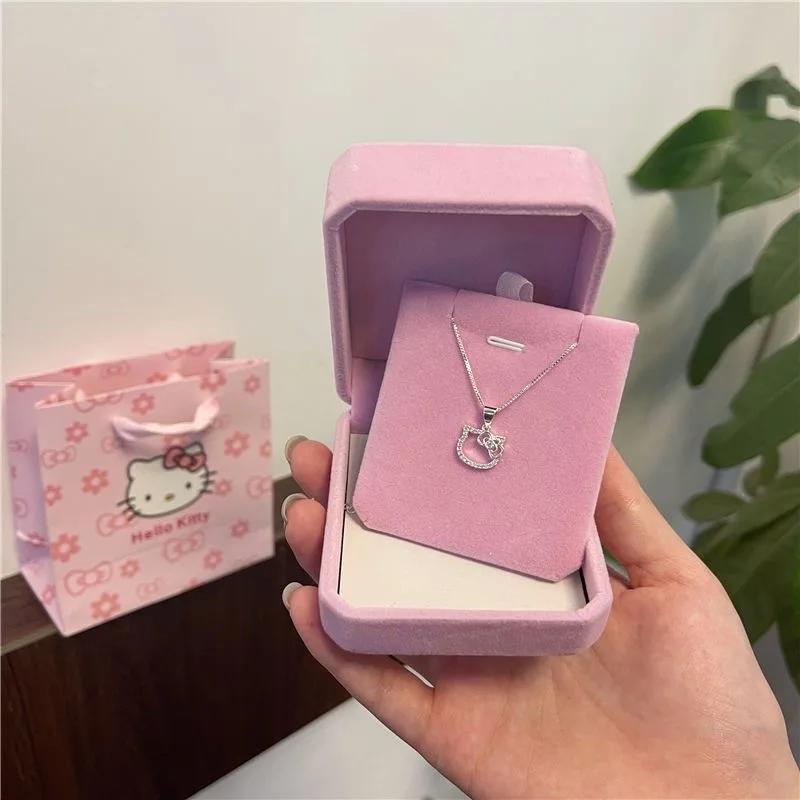 Collier Kawaii Hello Kitty : pendentif mignon en forme de chaîne de clavicule – bijoux élégants et s