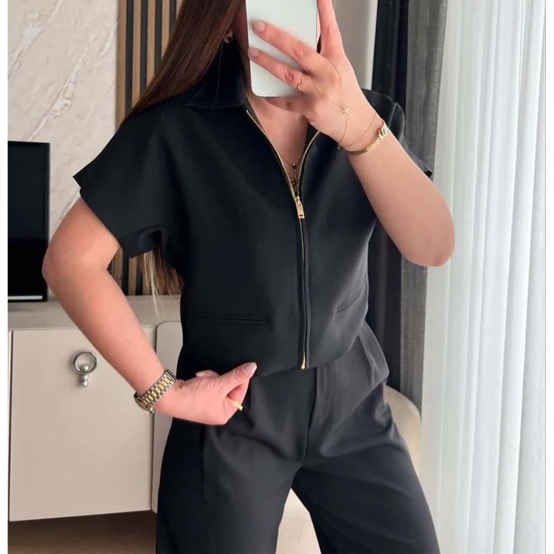 MUJER 2025 veste courte femmes fermeture éclair varsité femmes vestes à manches courtes femmes mante