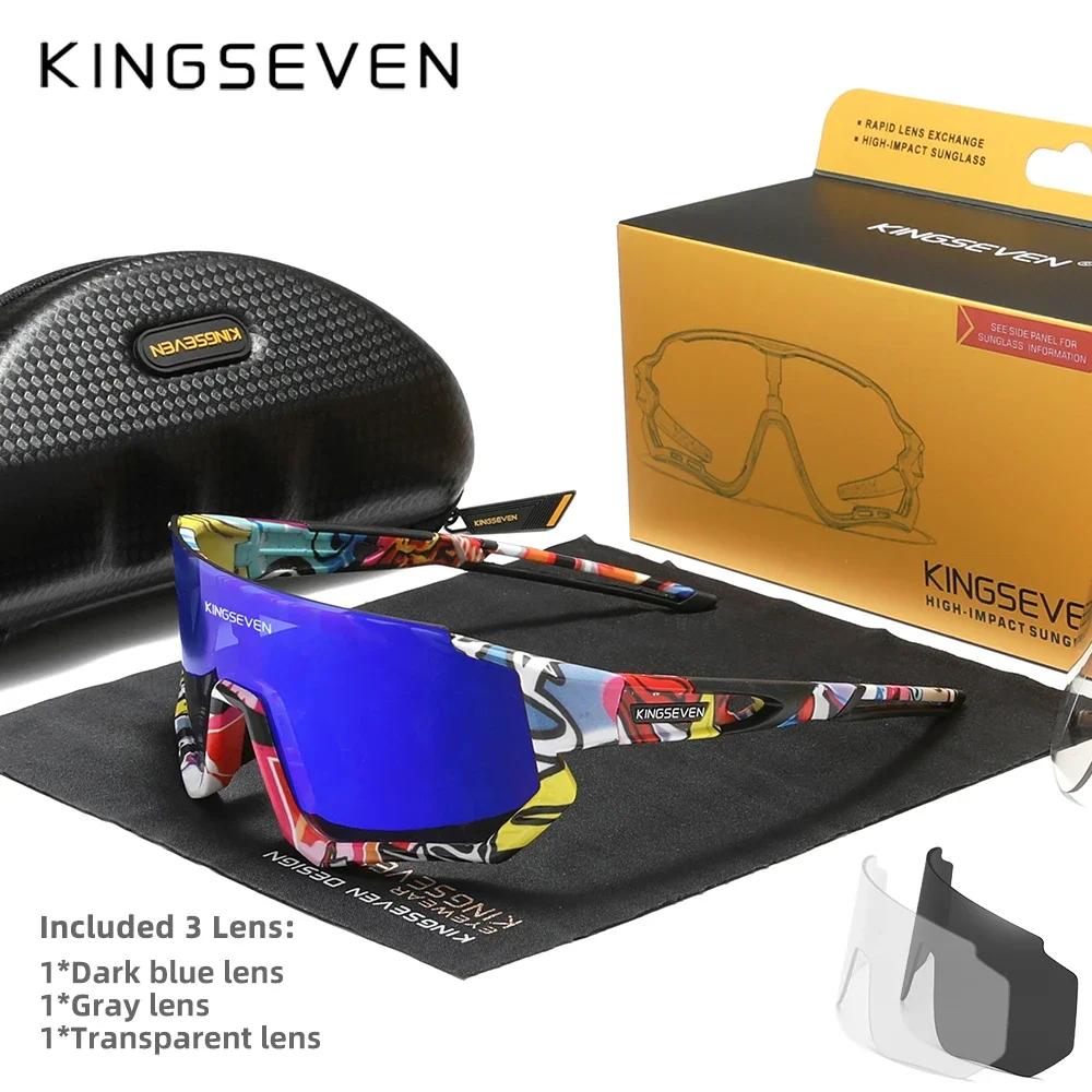 KINGSEVEN lunettes de soleil de cyclisme hommes femmes lunettes de vélo escalade Anti-UV vélo sport 