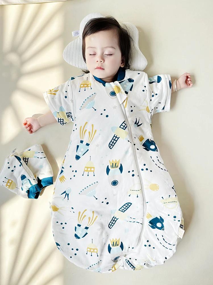 Sac de couchage mince 2.5 Tog pur coton - Couette anti-coup de pied printemps automne 0-3 ans