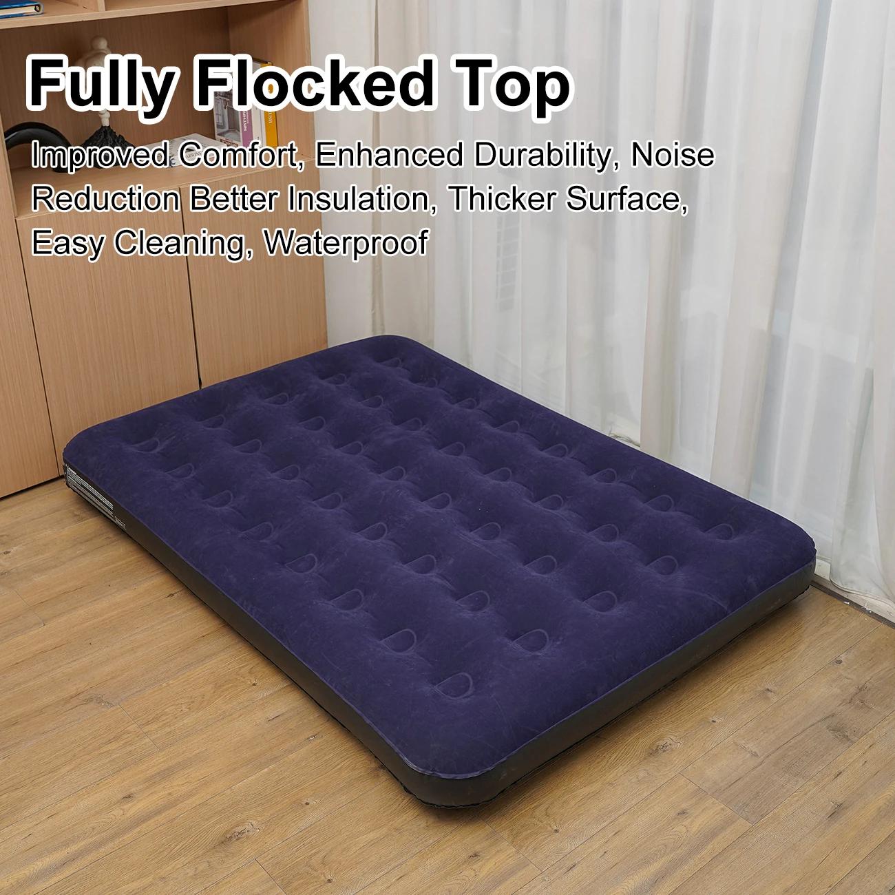 Lit gonflable de matelas d'air de taille unique, coussin de couchage de Camping de matelas gonflable