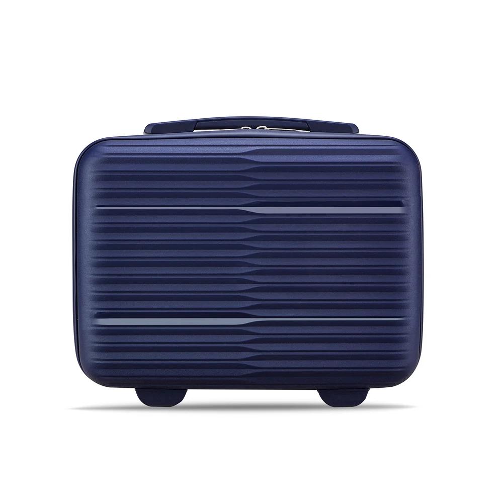 Valise de voyage 14 pouces avec fermeture éclair, noire/rose/bleue/blanche/rouge, pour femmes/hommes