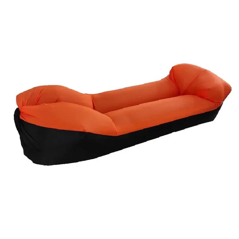 Canapé gonflable rapide pour camping, chaise longue à air, sac de couchage de plage, portable, pliab