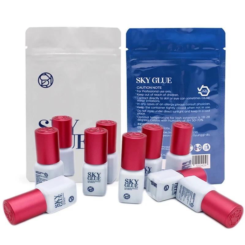 10 bouteilles de colle ciel Type S + Plus, capuchon rouge, fournitures d'extensions de cils coréenne