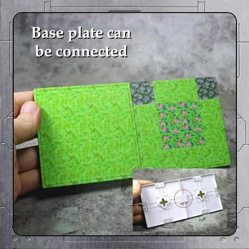 Plaque de base magnétique, variété de plaques de base, compatibles avec les blocs de construction ma