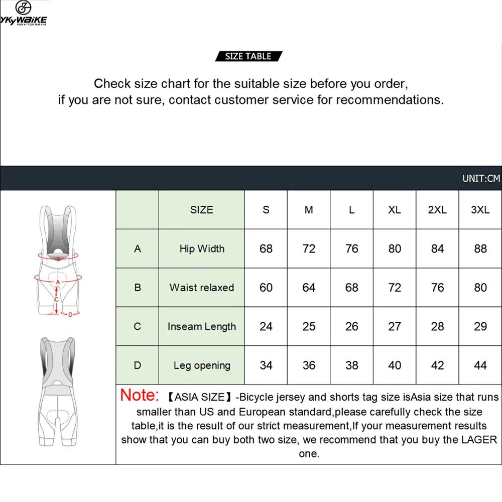 YKYWBIKE cuissard à bretelles de cyclisme hommes vêtements de plein air vélo Ride 6 heures rembourré