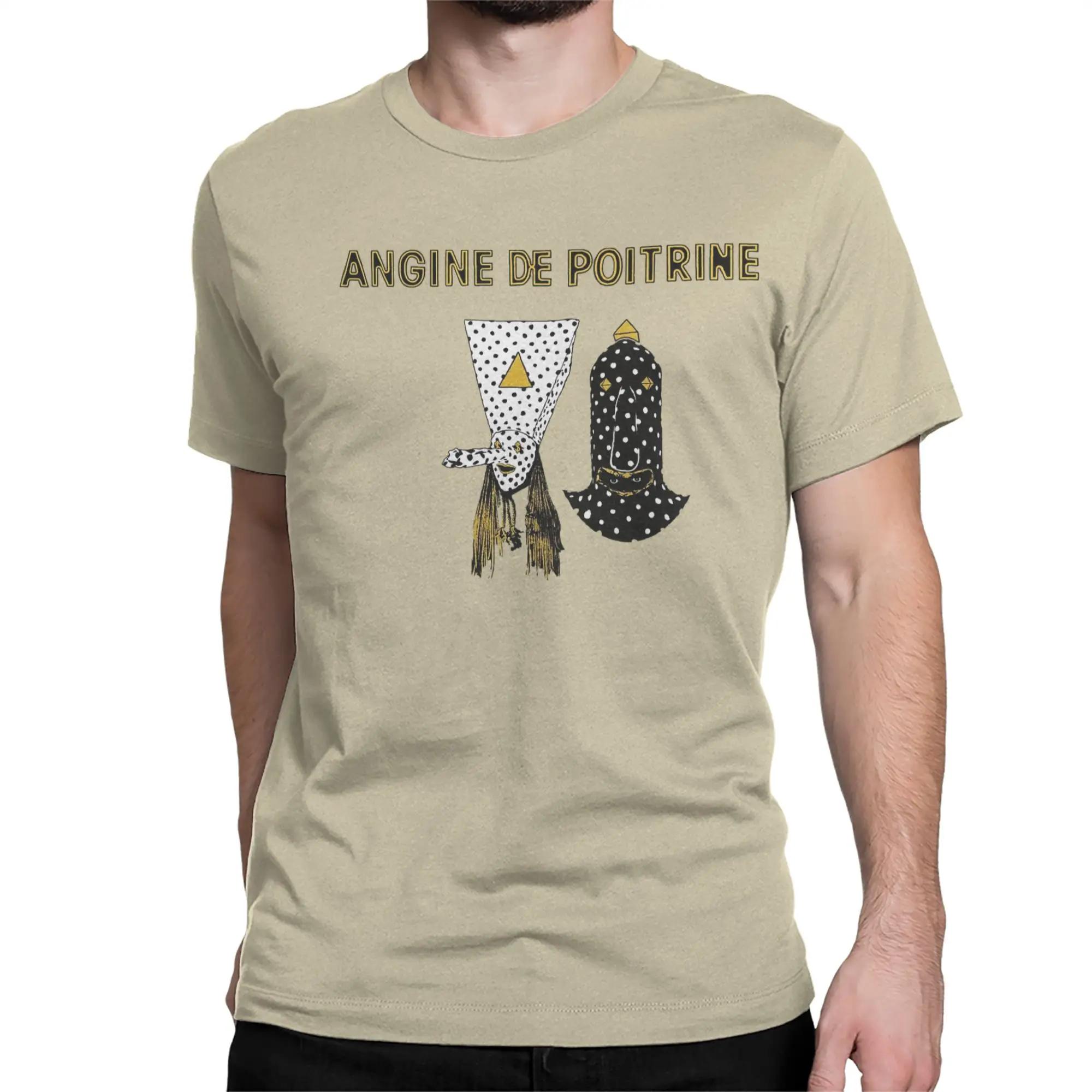 T-shirt imprimé Angine De Poitrine Rock Band pour hommes et femmes, en coton, vêtements à manches co