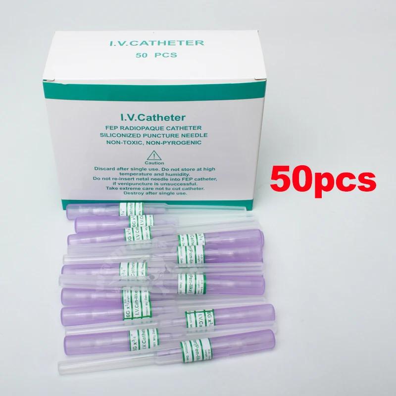 50pcs IV canule stylo Type cathéter d'injection intra-vinale 20G 22G 24G 26G fournisseurs vétérinair
