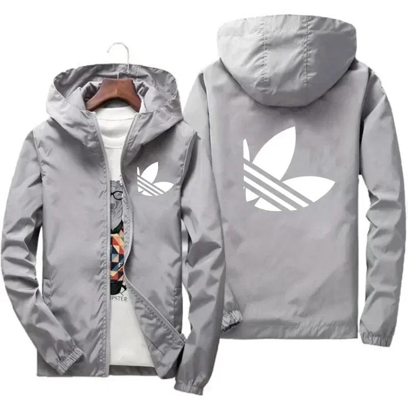 Manteau imperméable coupe-vent pour hommes, mode de rue, printemps et automne, fermeture éclair, cap