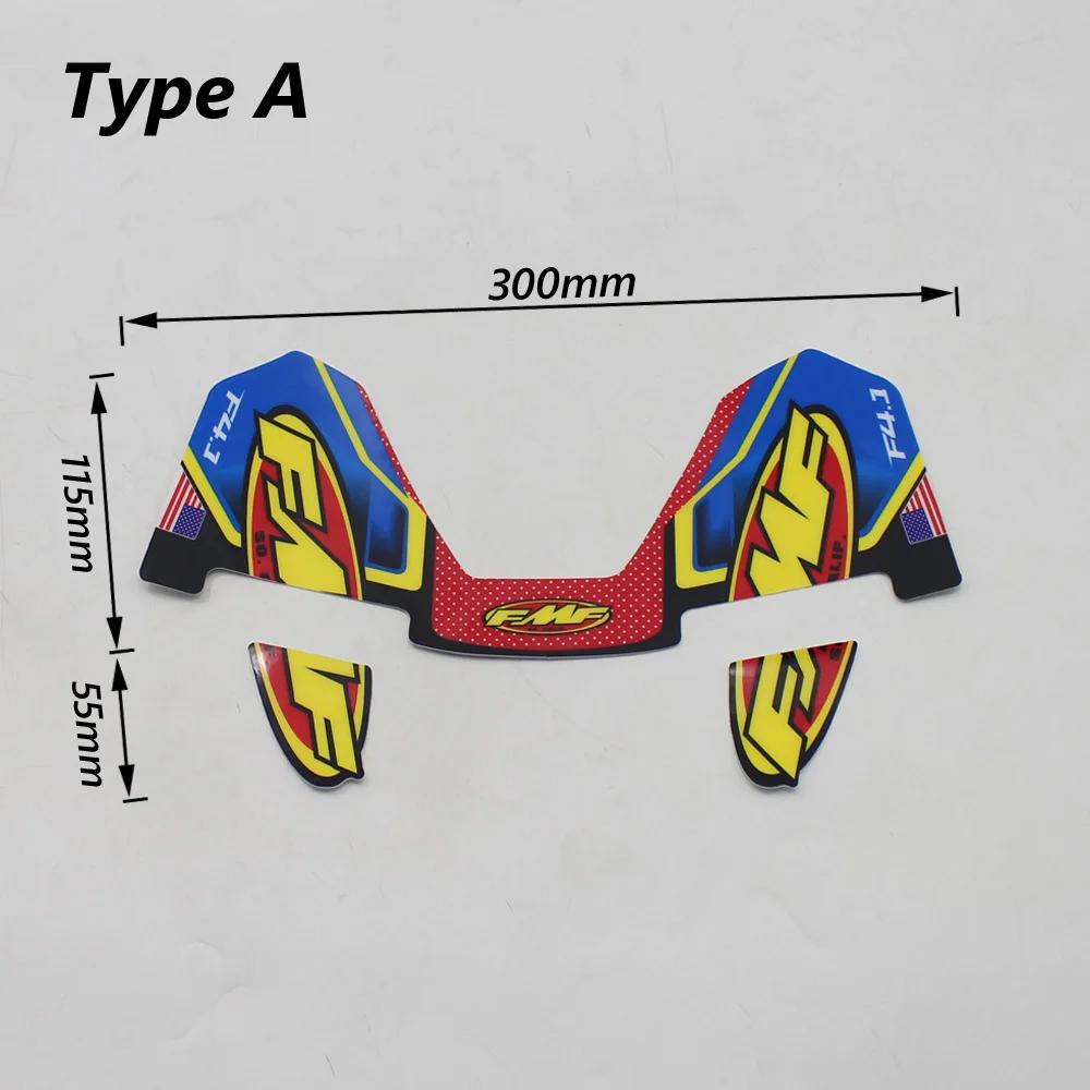 FMF autocollant 4T moto silencieux d'échappement tuyau décalcomanies étanche (30 cm x 17 cm) univers