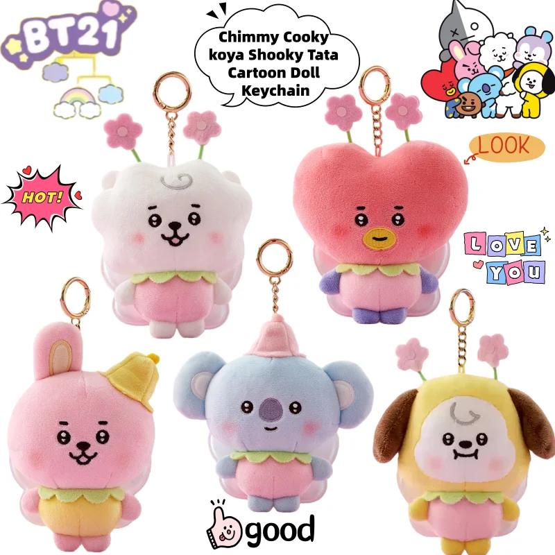 BT21 Chimmy Cooky koya Shooky Tata créatif Anime périphérique dessin animé porte-clés personnalité m