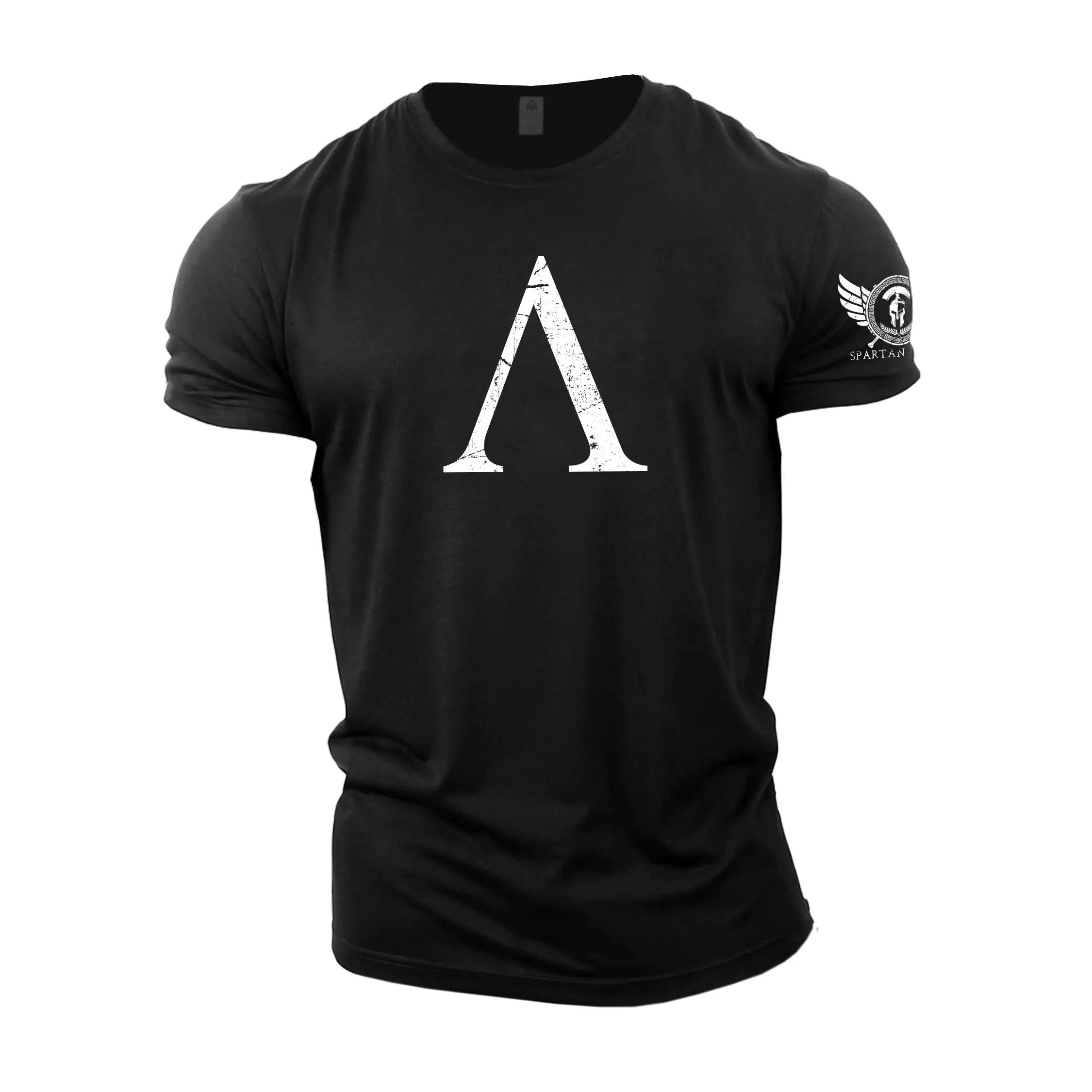 T-shirts spartiates rétro pour hommes, vêtements d'été Y2K à manches courtes, hauts décontractés, co