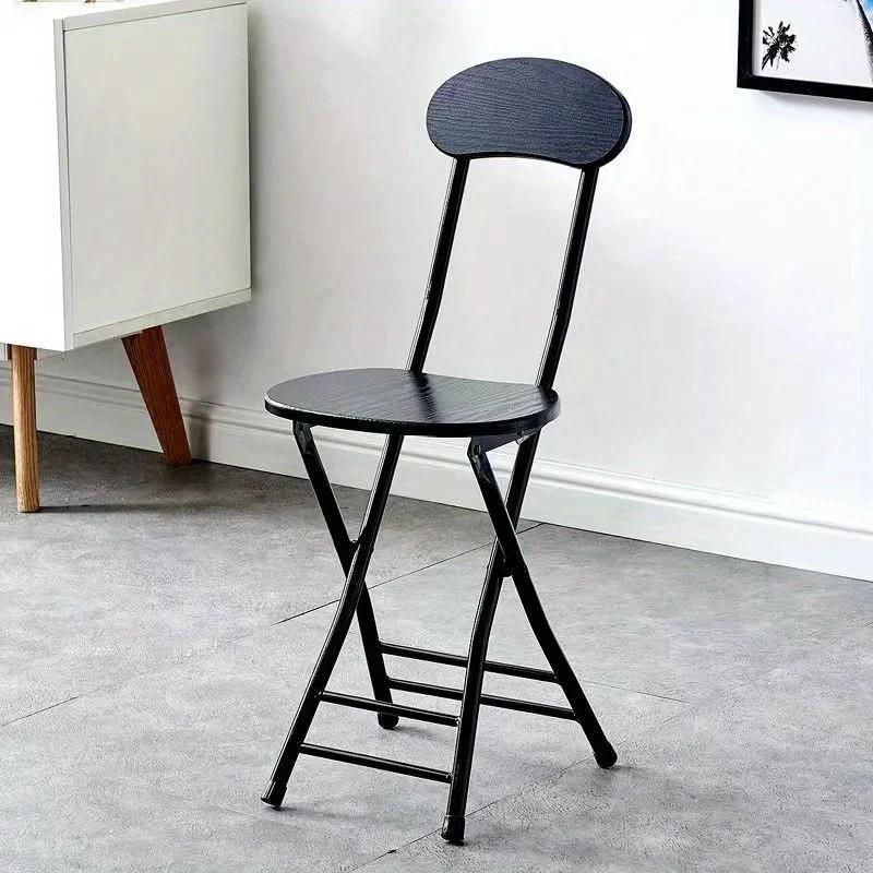 Chaise pliante de Style classique avec siège ovale, Portable, aucun assemblage nécessaire, cadre mét