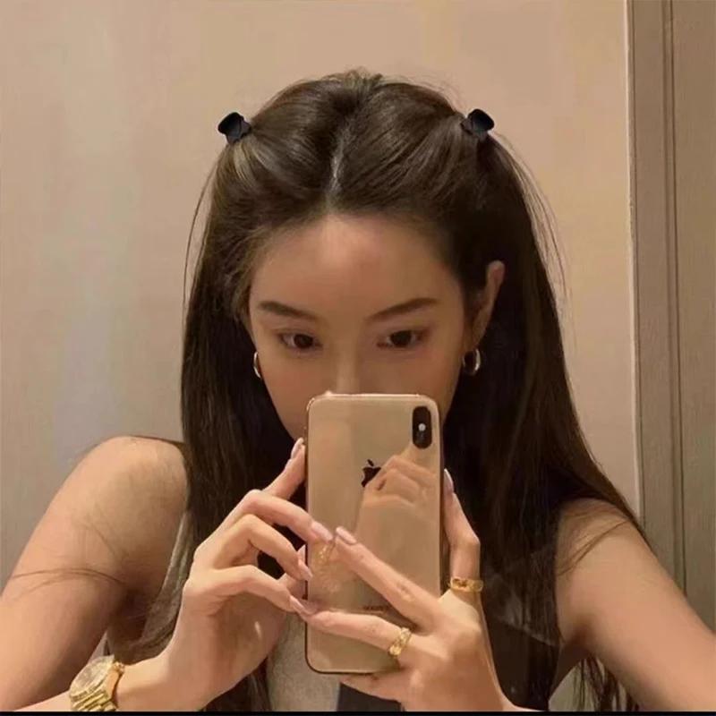 Petite pince à cheveux noire pour femmes et filles, ornement de cheveux, Mini pince à cheveux, acces