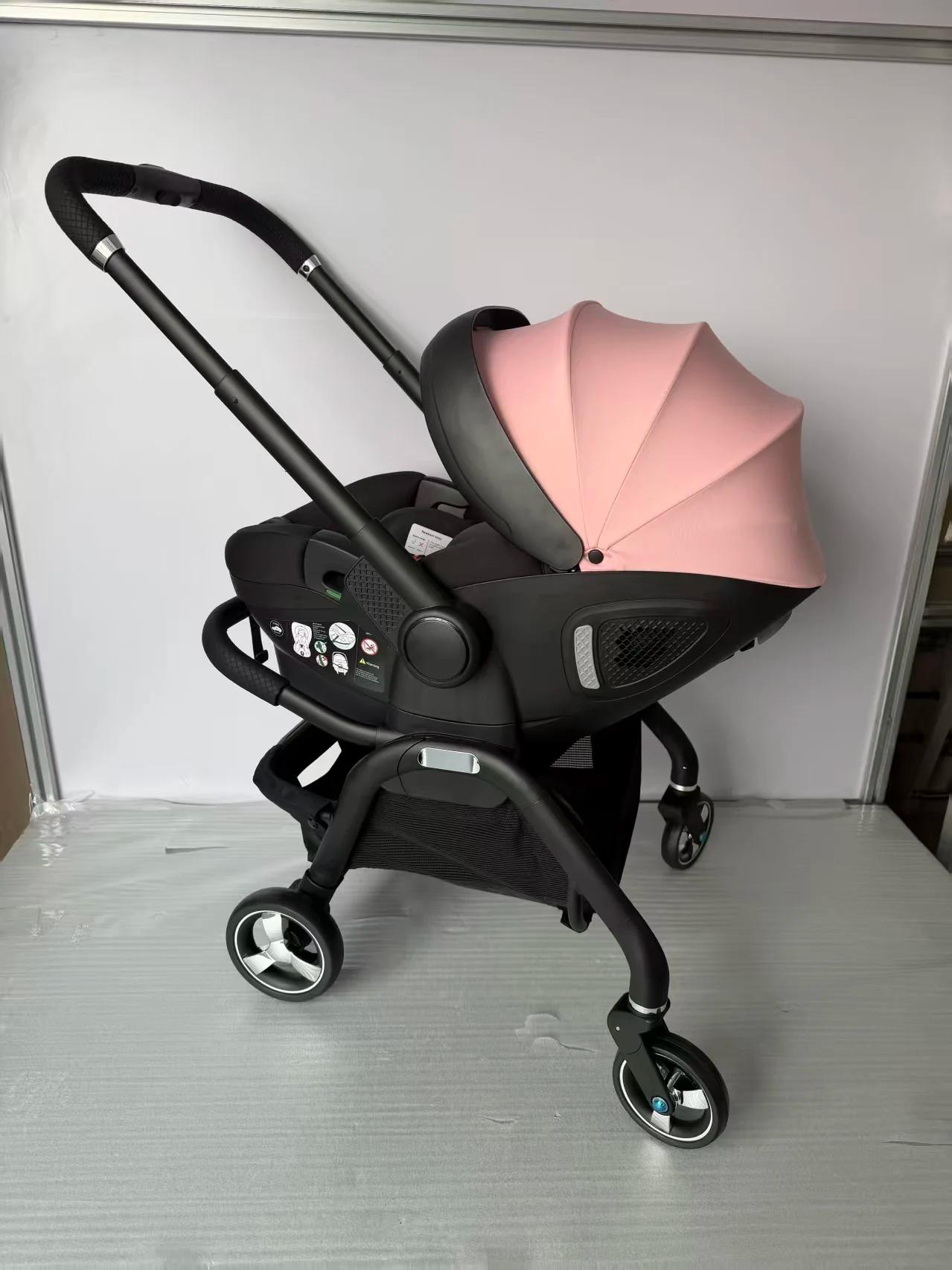 Poussette bébé 4-en-1 expédiée depuis l'UE avec base ISOFIX, siège auto enfant et poussette nouveau-