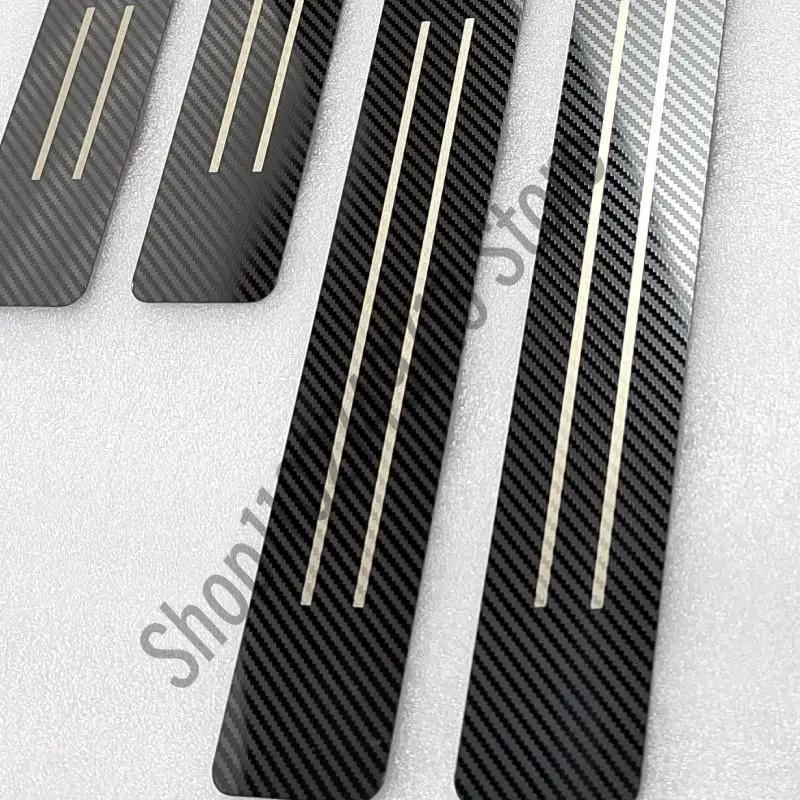pour Volkswagen VW UP UP! Plaque de protection de seuil de porte en acier inoxydable, autocollant de