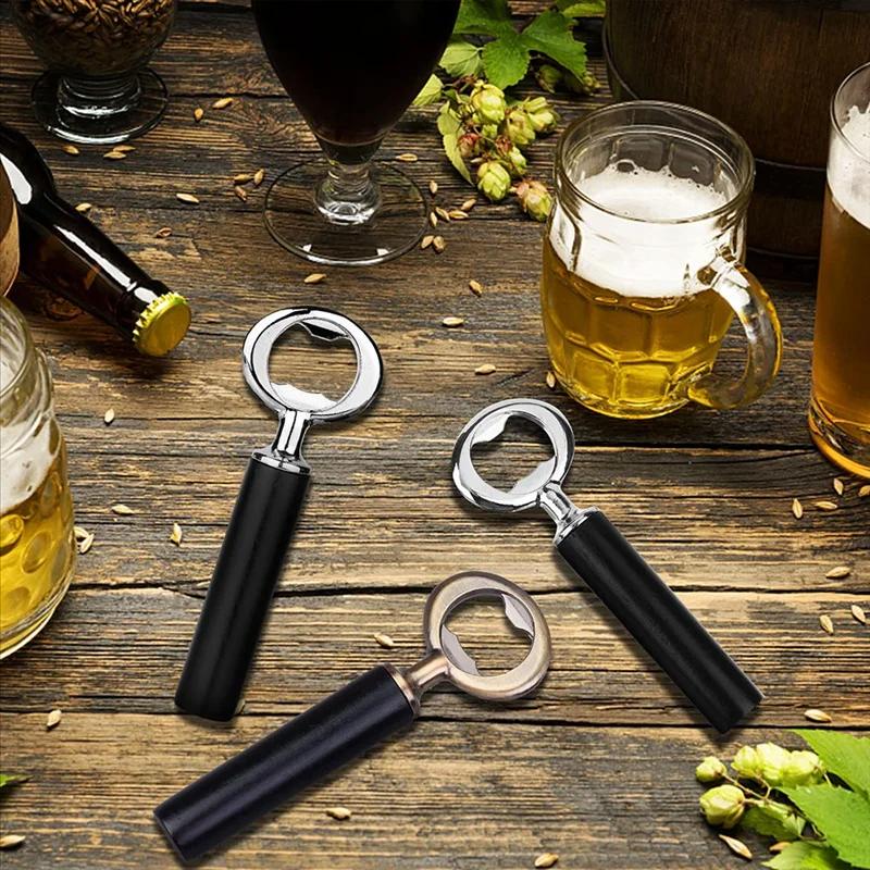 Ouvre-bouteille de bière plat en acier inoxydable, kit de bricolage vierge, matériel d'inserts, 10 p