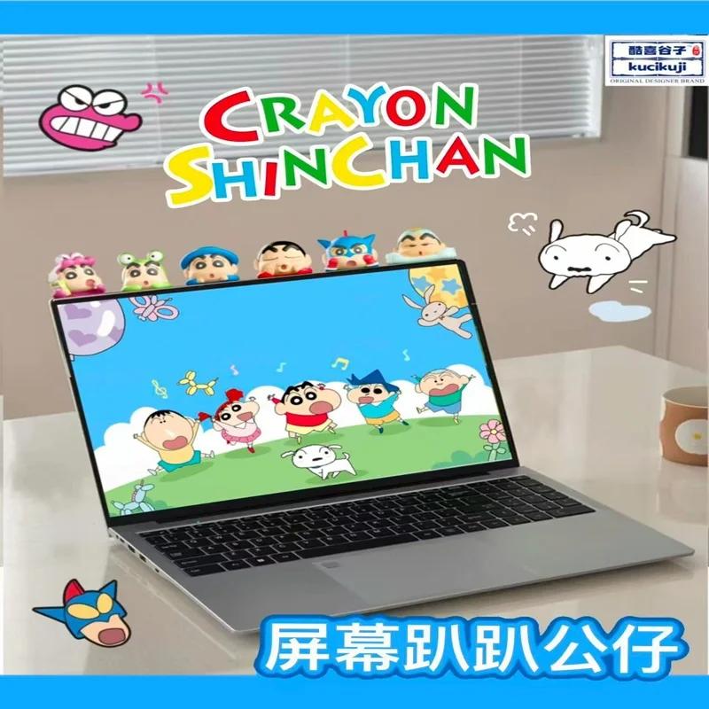 Kucikuji Original Crayon Shin Chan boîtes aveugles jouets figurines Kawaii modèle d'anime téléphone 