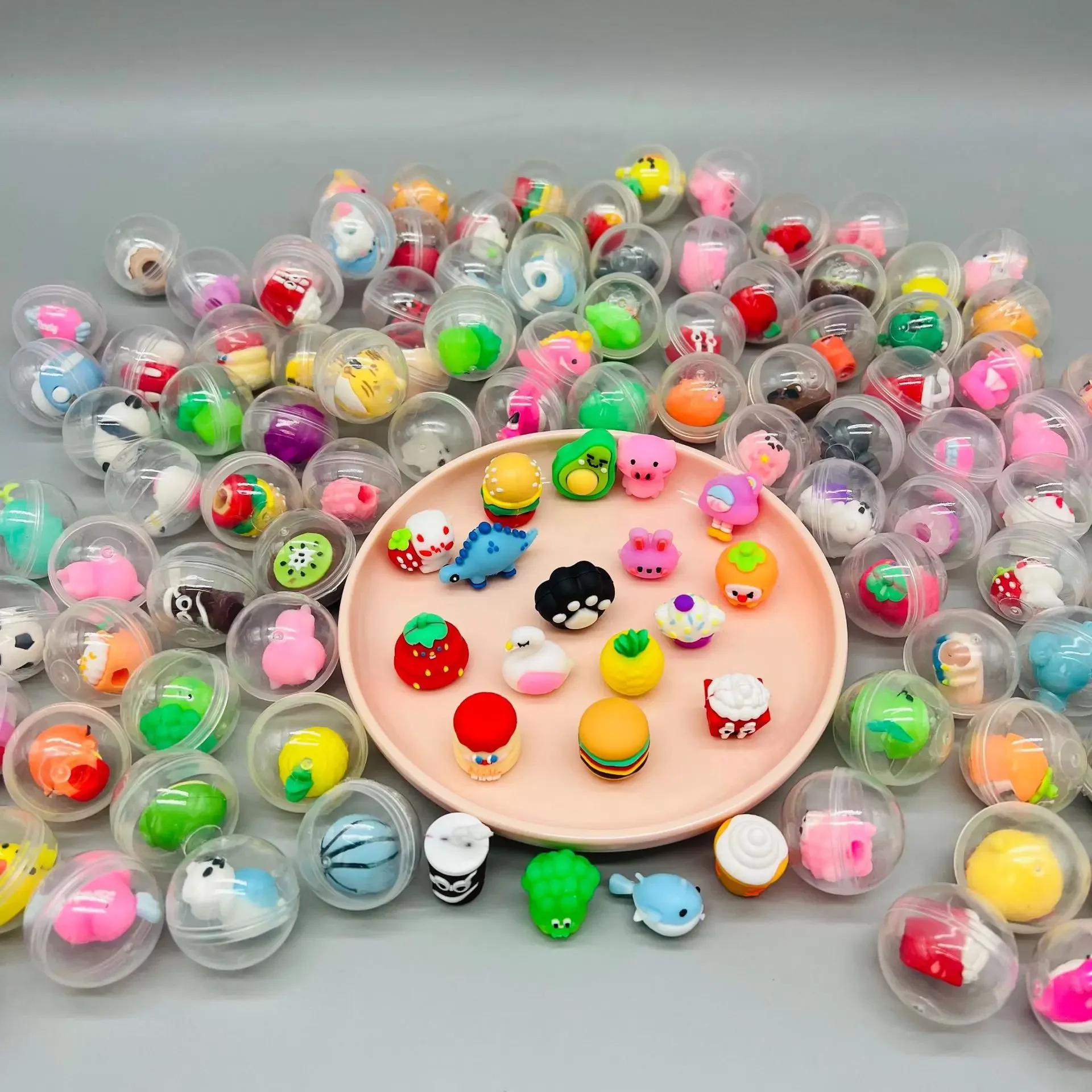 Oeuf torsadé transparent pour mini machine à griffes, accessoires de jouets, poupées en peluche d'an