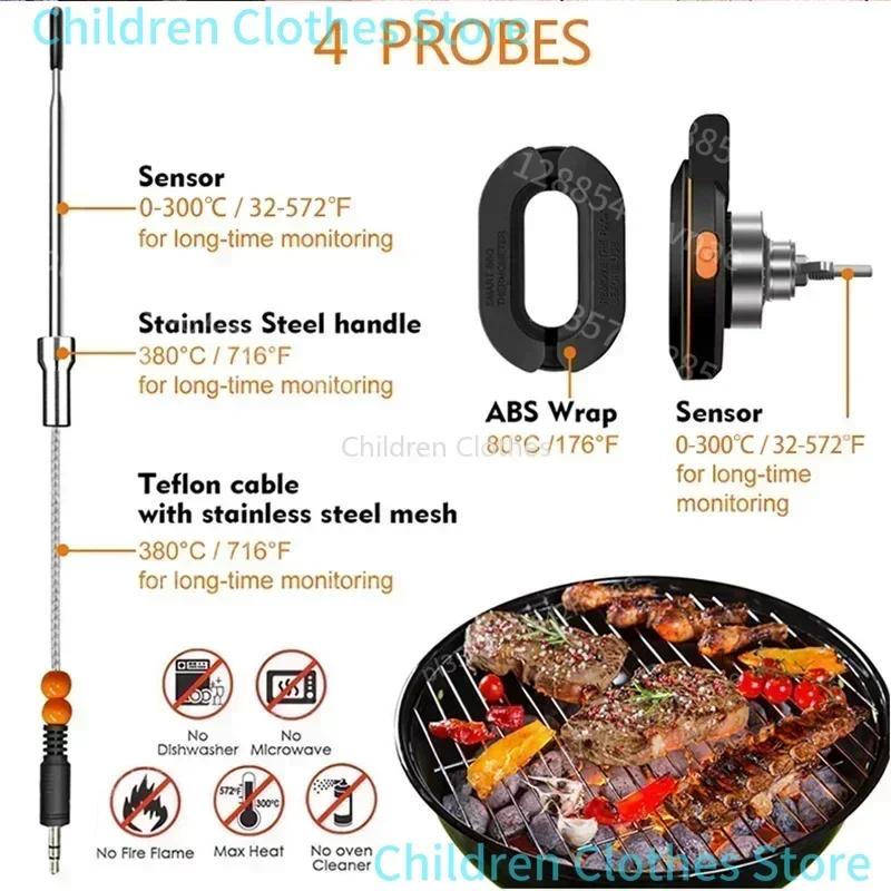 2025 mise à niveau extérieure numérique sans fil Bluetooth dôme cuisson des aliments thermomètre à v
