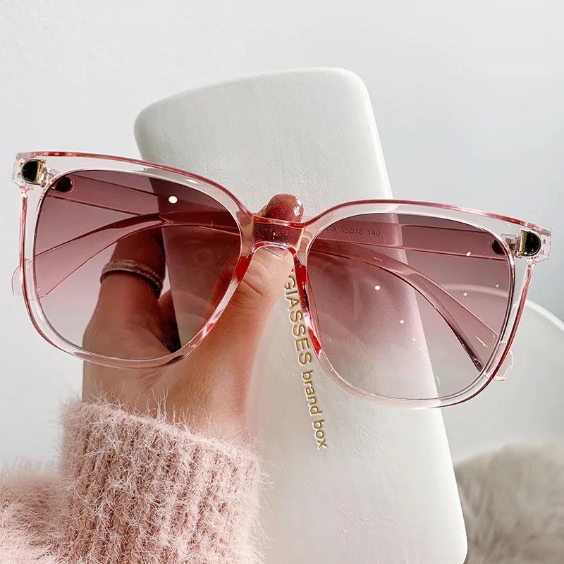 Mode surdimensionné lunettes De soleil femme marque concepteur Vintage carré lunettes De soleil femm