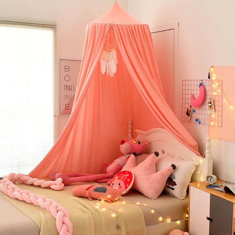 Moustiquaire pour Enfants, Rideau CPull pour Bébé, Décor de Lit, Tente de Face, Chambre de Princesse